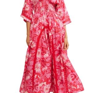 NWT Free People Pink Floral Maxi Dress